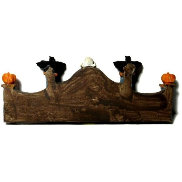 Lemax Village Spooky Creepy Halloween Gate Bats Skull Jack o Lanterns - Picture 3 of 5